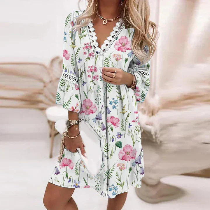 Cassandra Vestito Estivo Donna – Floreale Leggero, Linea Fluida & Stile Elegante Casual