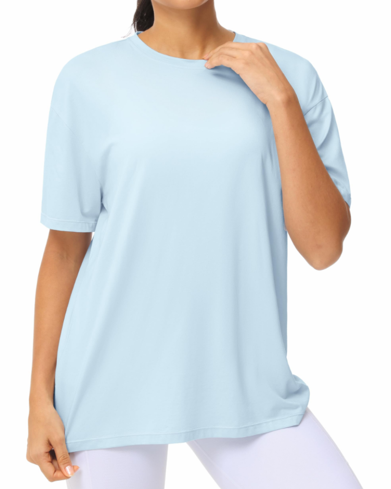 Naomi Γυναικείο Oversize T-shirt – Στρογγυλή Λαιμόκοψη, Κατεβασμένοι Ώμοι & Μαλακό Ύφασμα
