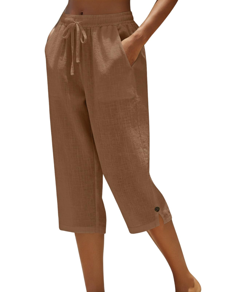 Pantalones cortos Madeline para mujer tipo cargo – Tiro alto, varios bolsillos y tejido elástico