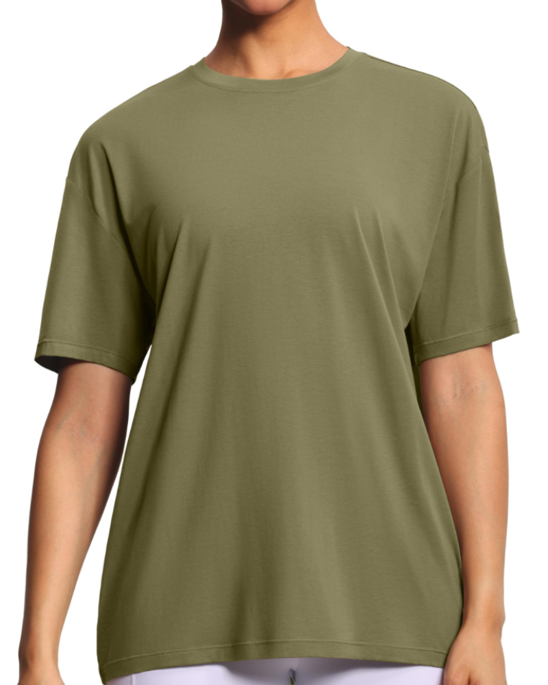 Naomi Γυναικείο Oversize T-shirt – Στρογγυλή Λαιμόκοψη, Κατεβασμένοι Ώμοι & Μαλακό Ύφασμα