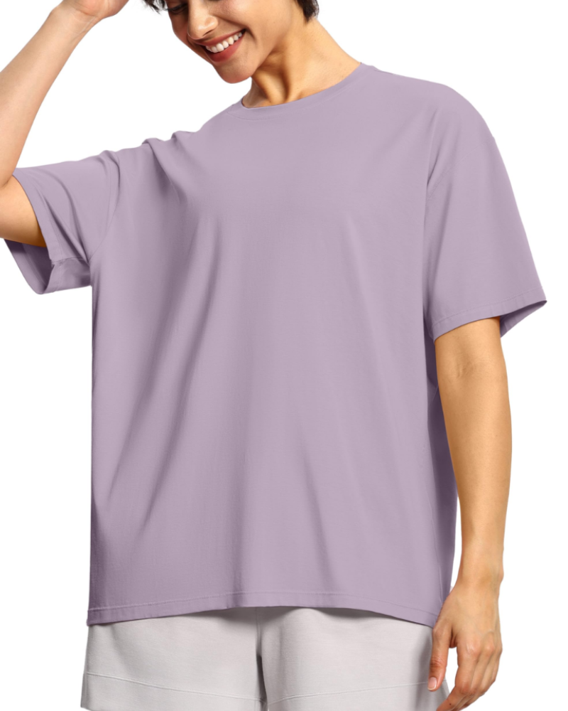 Naomi Γυναικείο Oversize T-shirt – Στρογγυλή Λαιμόκοψη, Κατεβασμένοι Ώμοι & Μαλακό Ύφασμα