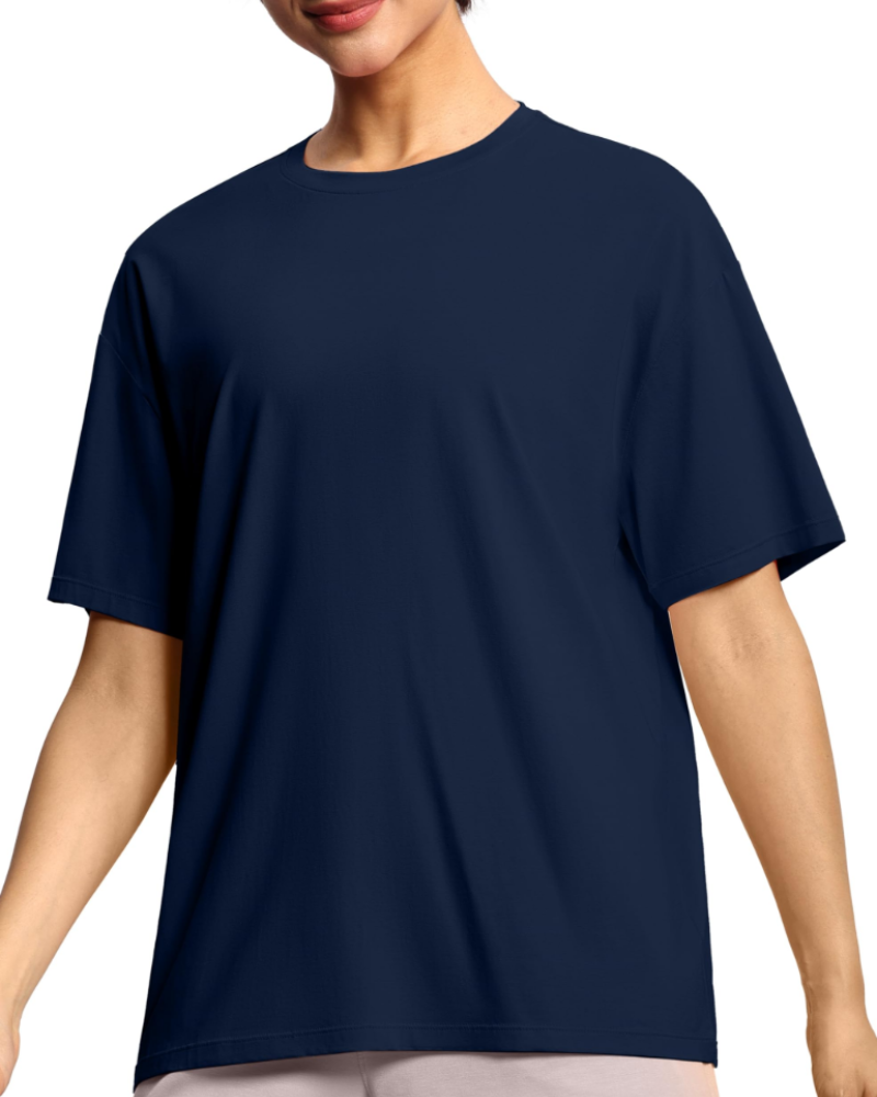 Naomi Γυναικείο Oversize T-shirt – Στρογγυλή Λαιμόκοψη, Κατεβασμένοι Ώμοι & Μαλακό Ύφασμα