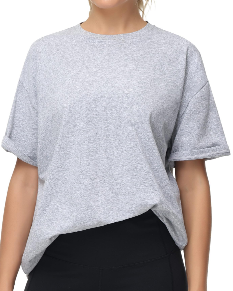 Naomi Γυναικείο Oversize T-shirt – Στρογγυλή Λαιμόκοψη, Κατεβασμένοι Ώμοι & Μαλακό Ύφασμα
