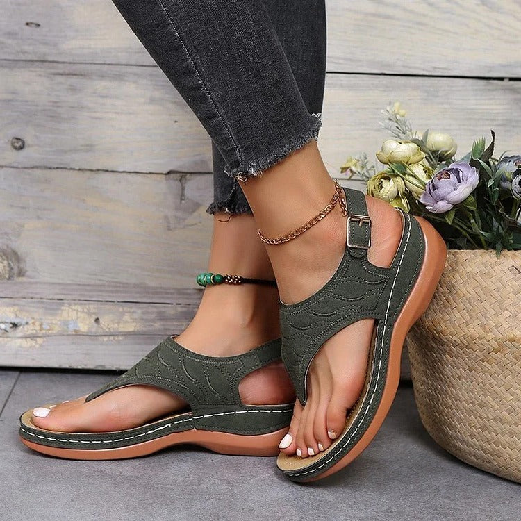Sandalias Livia para mujer – cuña cómoda, soporte para el arco, antideslizantes y ajustables