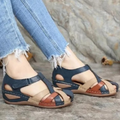 Jedda Sandales Femme Élégantes – Talon Moyen, Brides Croisées Confort Estivale