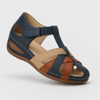 Jedda Sandales Femme Élégantes – Talon Moyen, Brides Croisées Confort Estivale