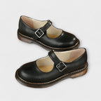 Lindsey Scarpe Donna in Pelle – Mary Jane Classiche, Cinturino, Suola Comfort Antiscivolo