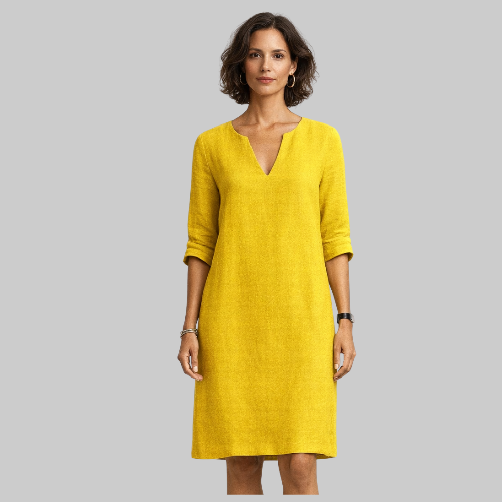 Sophie Vestido Elegante de Mujer de Verano – Vestido Ligero con Escote en V Fluido