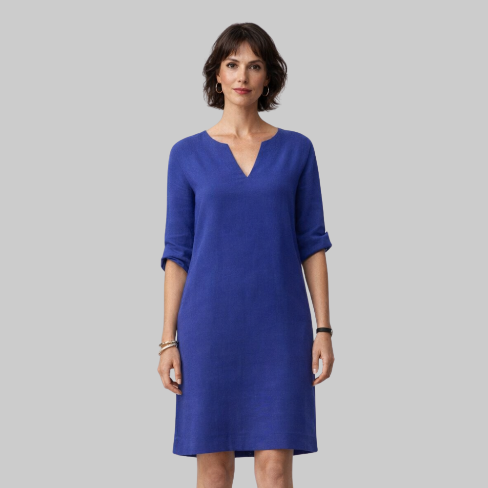 Sophie Vestido Elegante de Mujer de Verano – Vestido Ligero con Escote en V Fluido