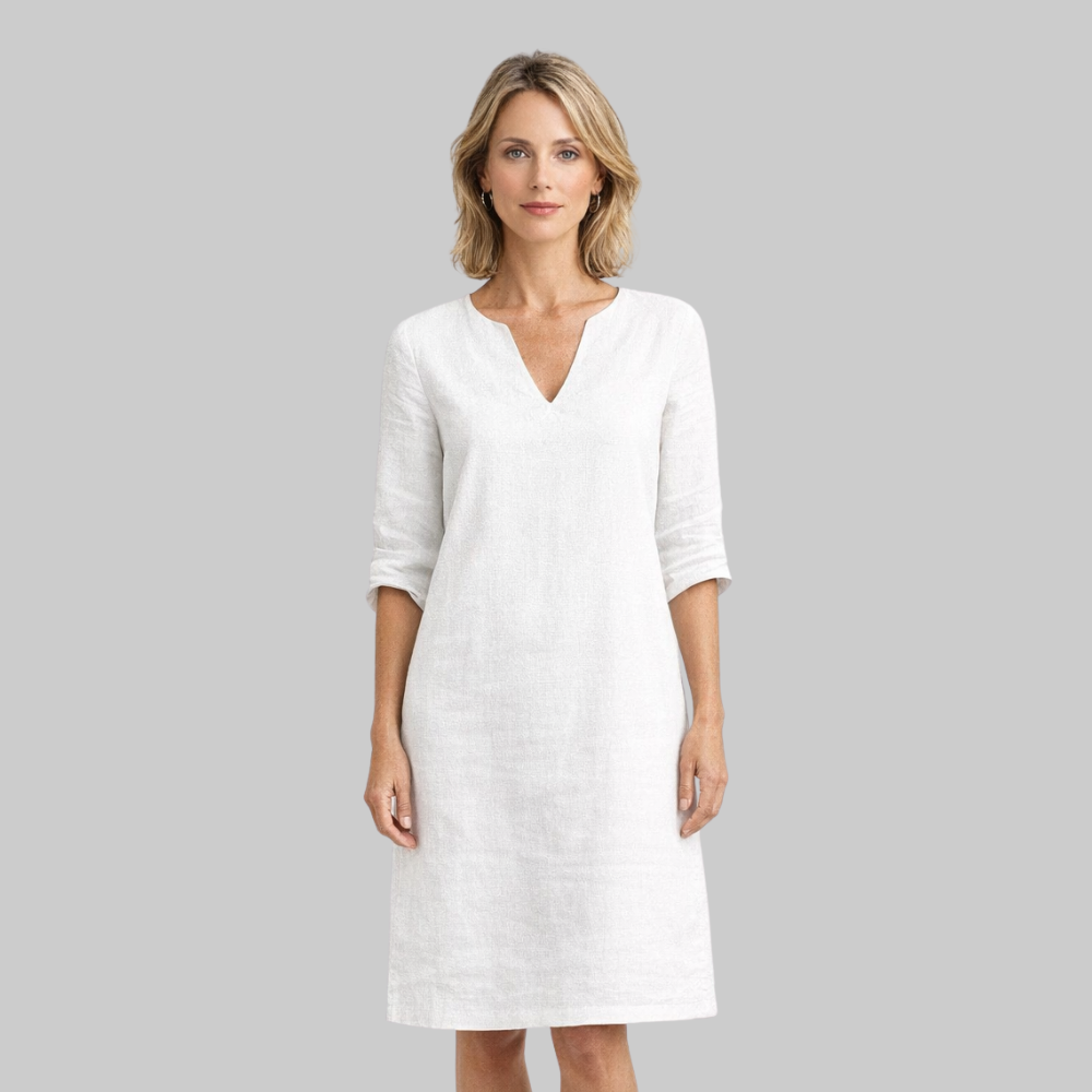 Sophie Vestido Elegante de Mujer de Verano – Vestido Ligero con Escote en V Fluido