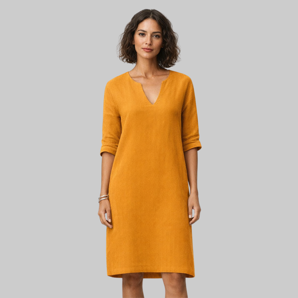Sophie Vestido Elegante de Mujer de Verano – Vestido Ligero con Escote en V Fluido