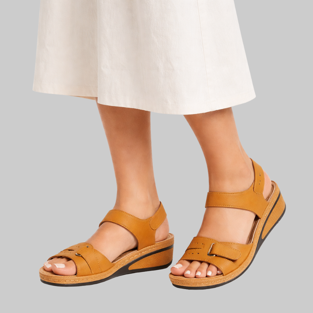 Tilly Sandales Femme Élégantes – Sandales d'Été avec Lanières et Boucle Réglable