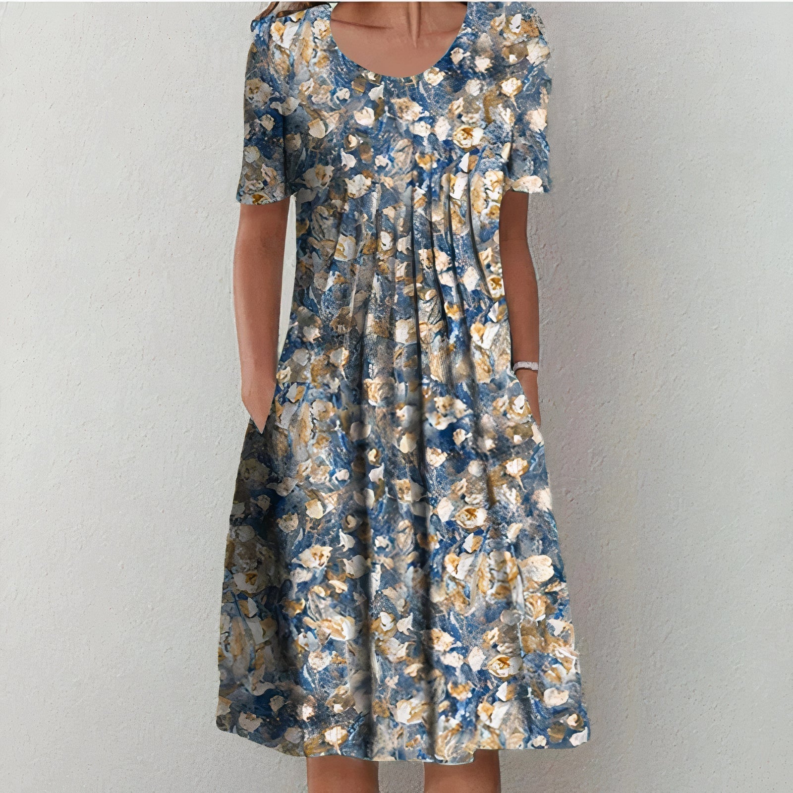 Orielle Vestito Estivo Donna – 100% Cotone Traspirante, Vestibilità Fluida & Eleganza Classica