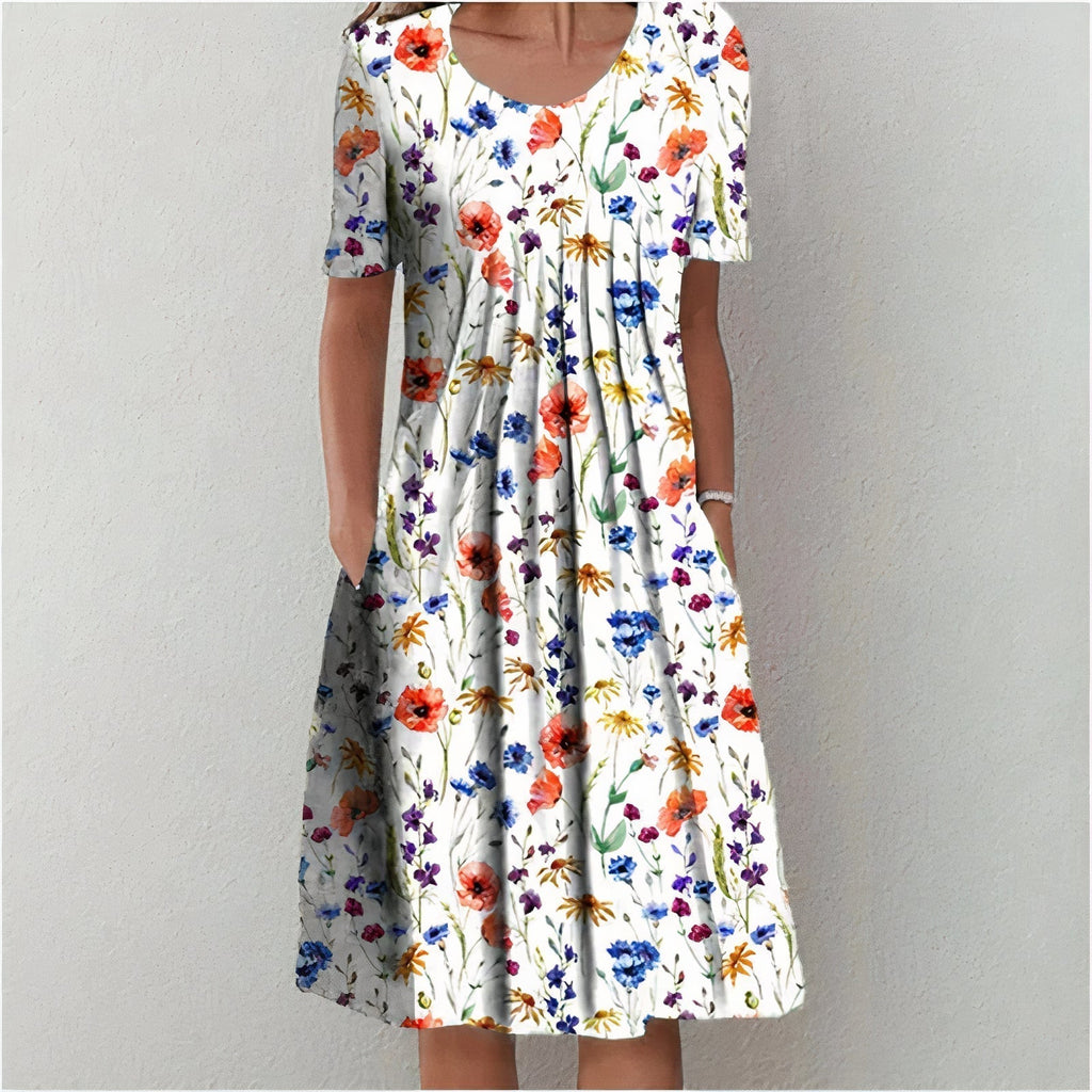 Orielle Vestito Estivo Donna – 100% Cotone Traspirante, Vestibilità Fluida & Eleganza Classica