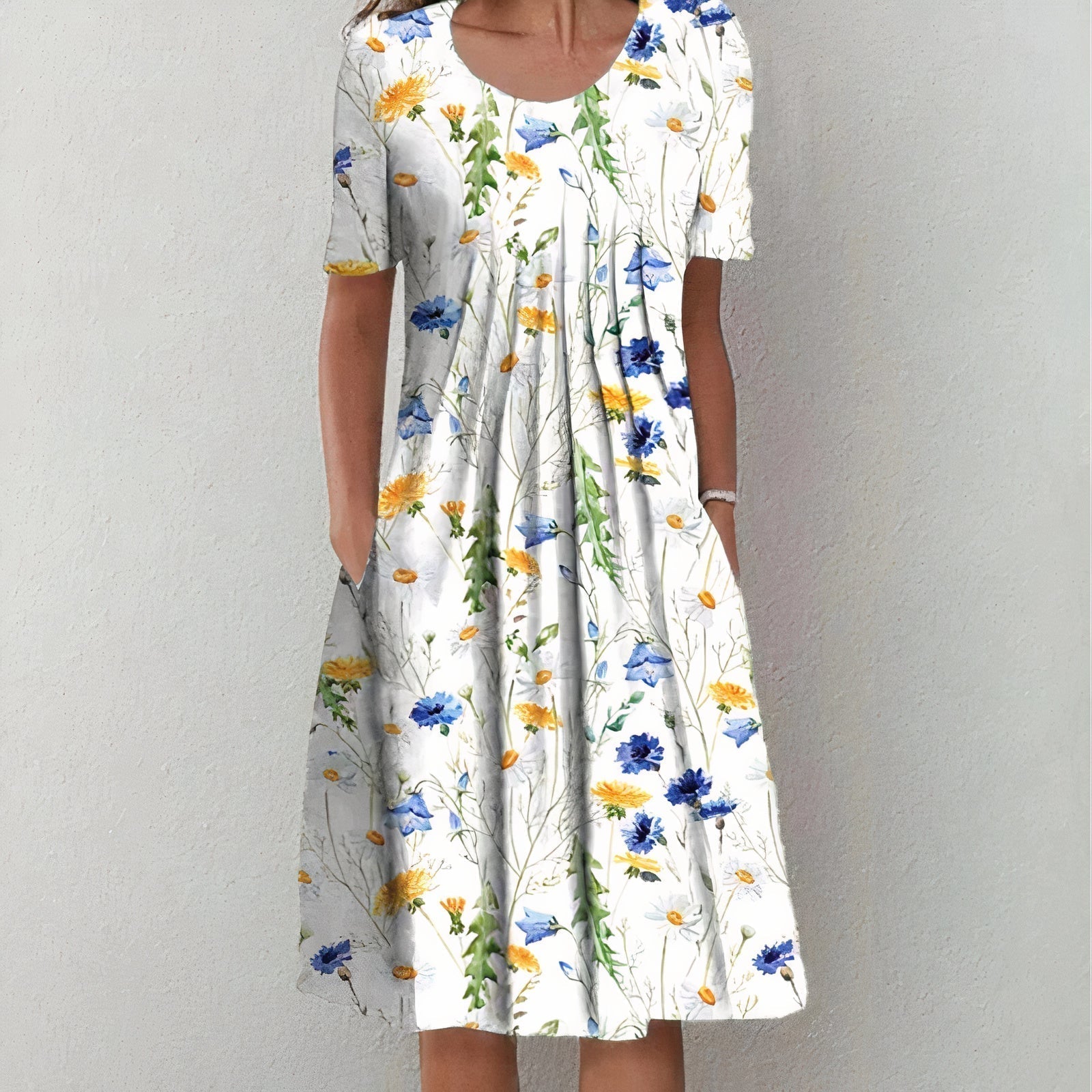 Orielle Vestito Estivo Donna – 100% Cotone Traspirante, Vestibilità Fluida & Eleganza Classica