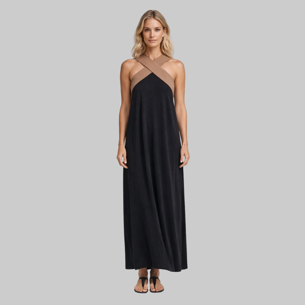 Victoria Abito Donna Estivo – Vestito Leggero Spalle Scoperte Fluido Elegante
