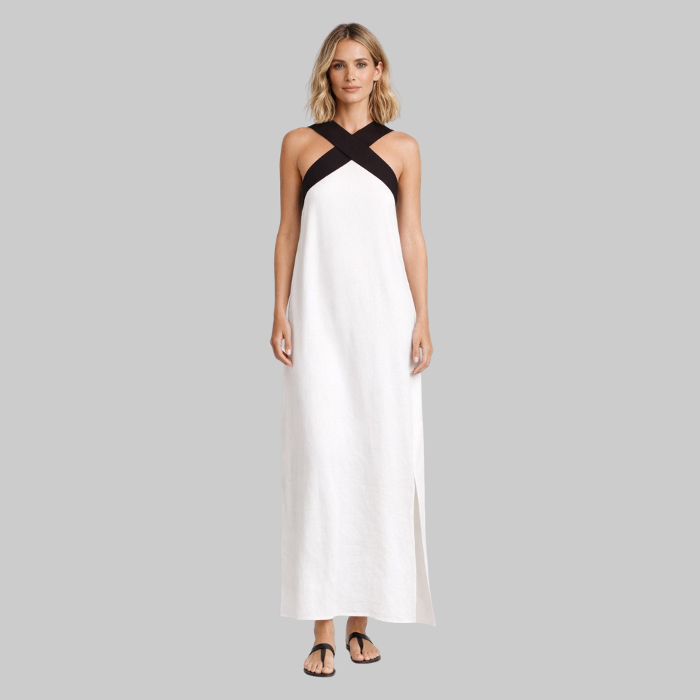 Victoria Abito Donna Estivo – Vestito Leggero Spalle Scoperte Fluido Elegante