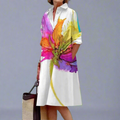 Divine Vestido Mujer Verano – Vestido Ligero Ajuste Suelto, Casual Vacaciones Chic