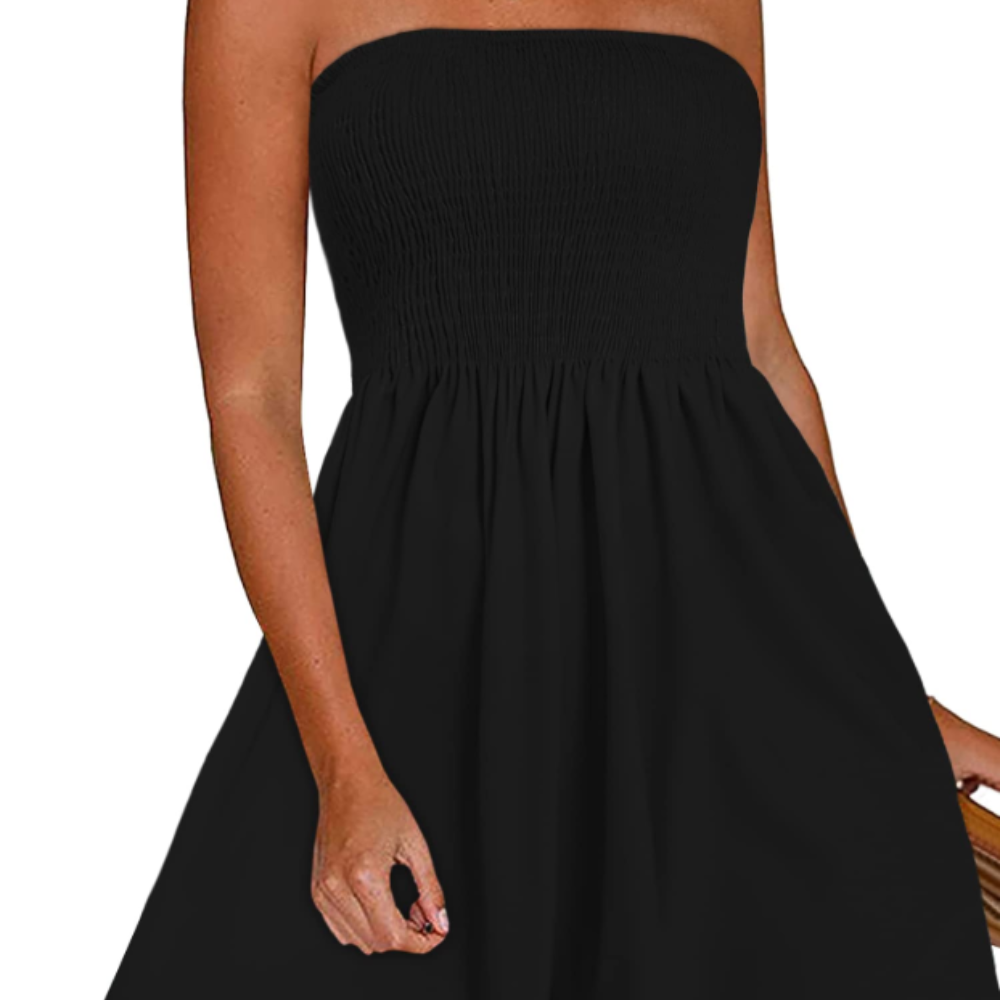 Eliana Abito Estivo Donna – Vestito Corto Off Shoulder con Stampa Boho