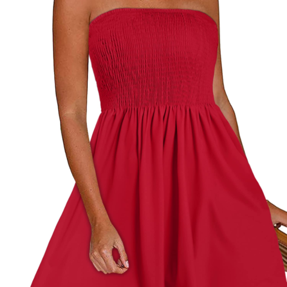 Eliana Abito Estivo Donna – Vestito Corto Off Shoulder con Stampa Boho