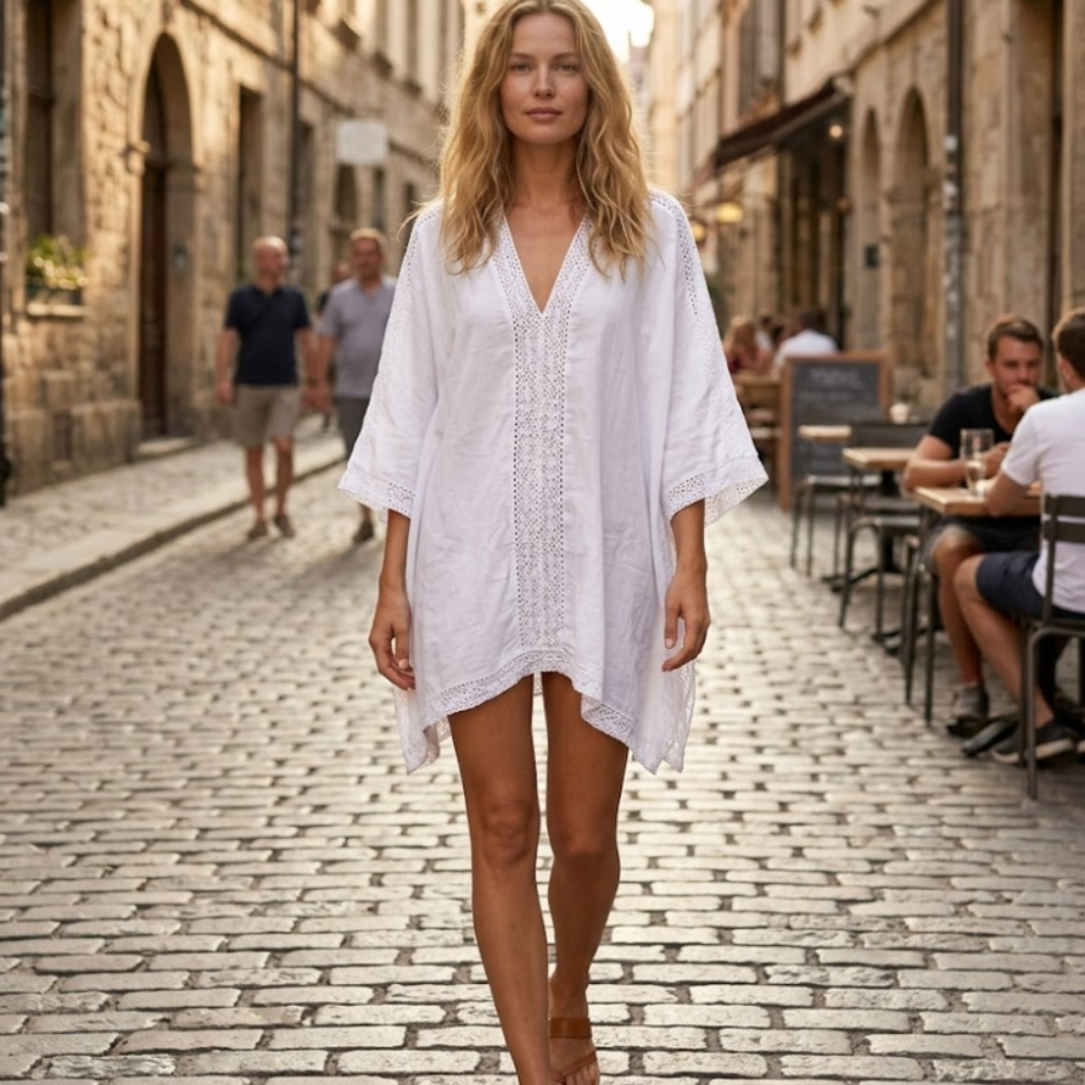 Nadia Copricostume Donna – Kimono Lungo Boho, Pareo Mare, Abito Leggero