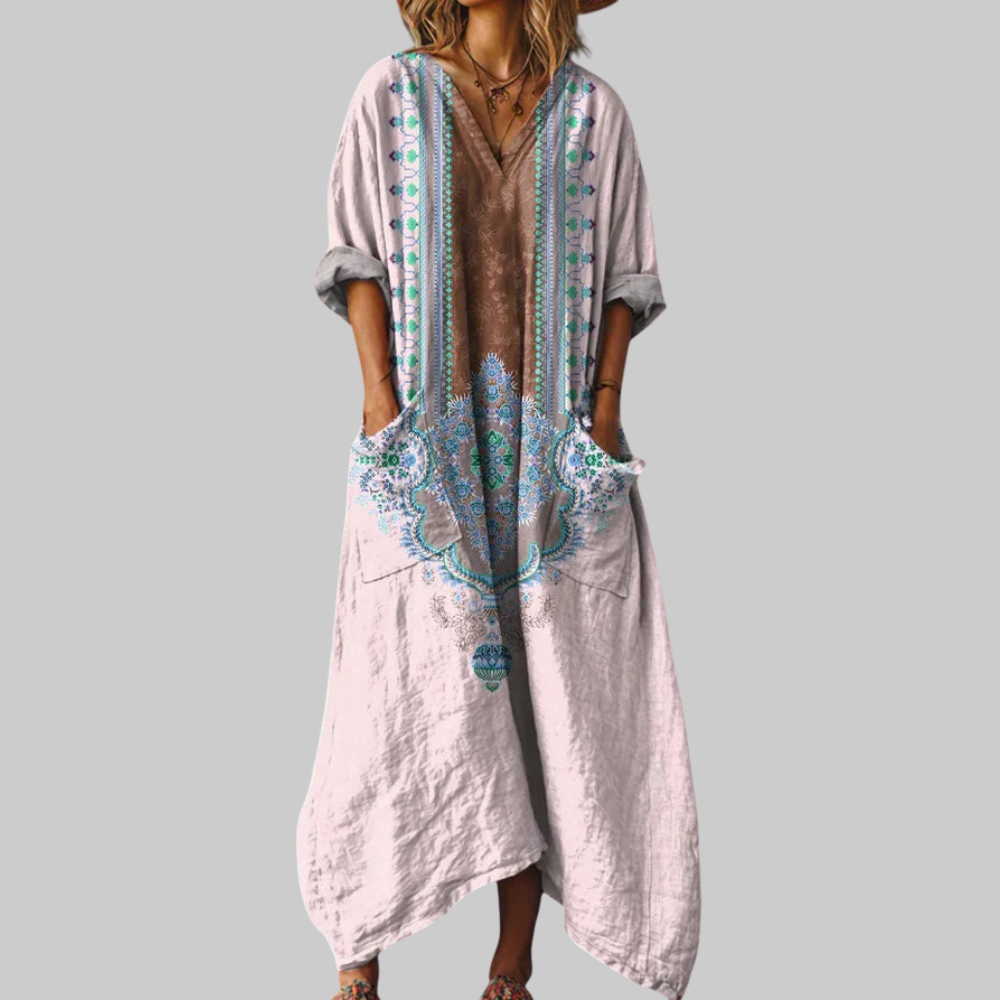 Lunie Abito Donna Elegante – Vestito Fluido Raffinato, Stile Versatile Casual Chic