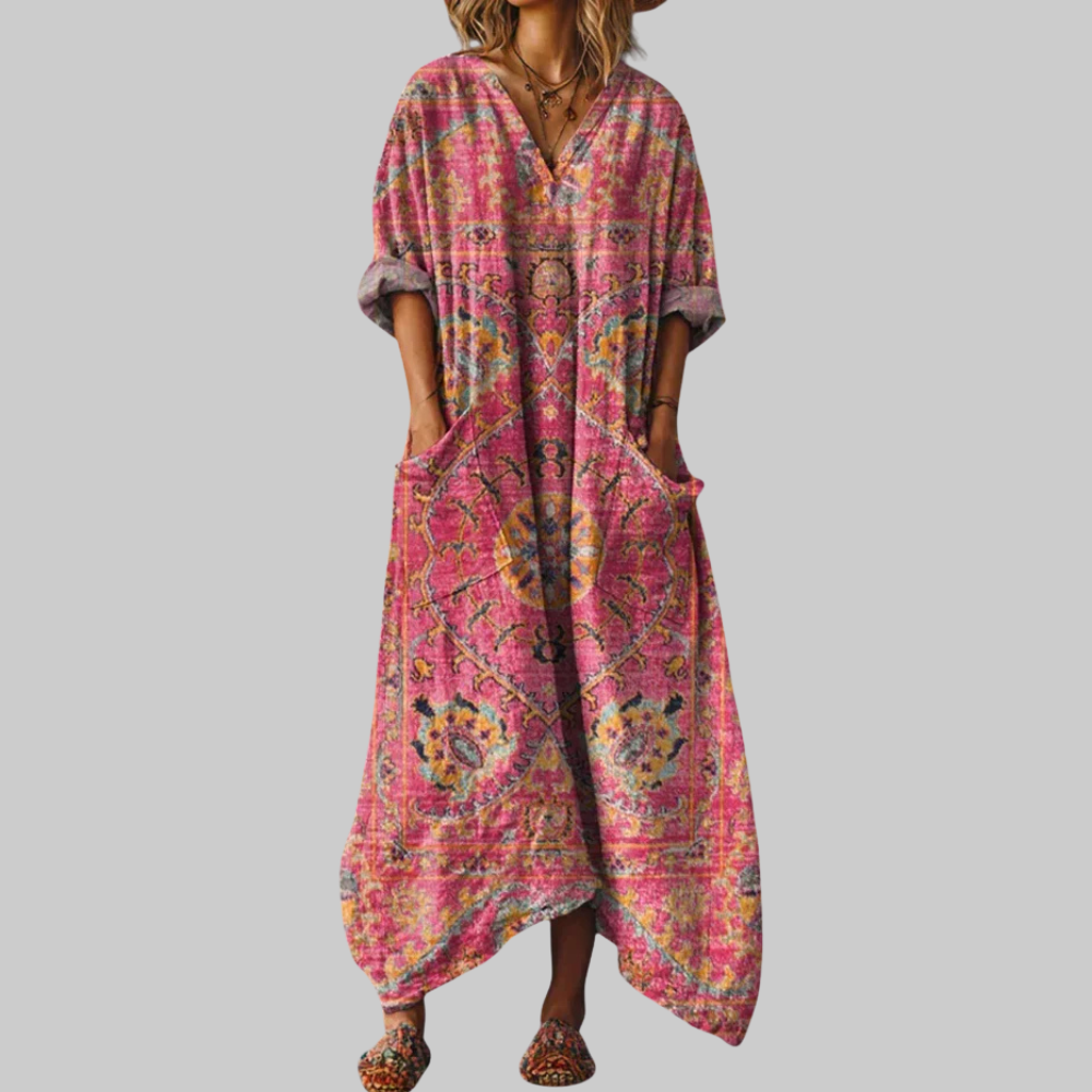 Lunie Abito Donna Elegante – Vestito Fluido Raffinato, Stile Versatile Casual Chic