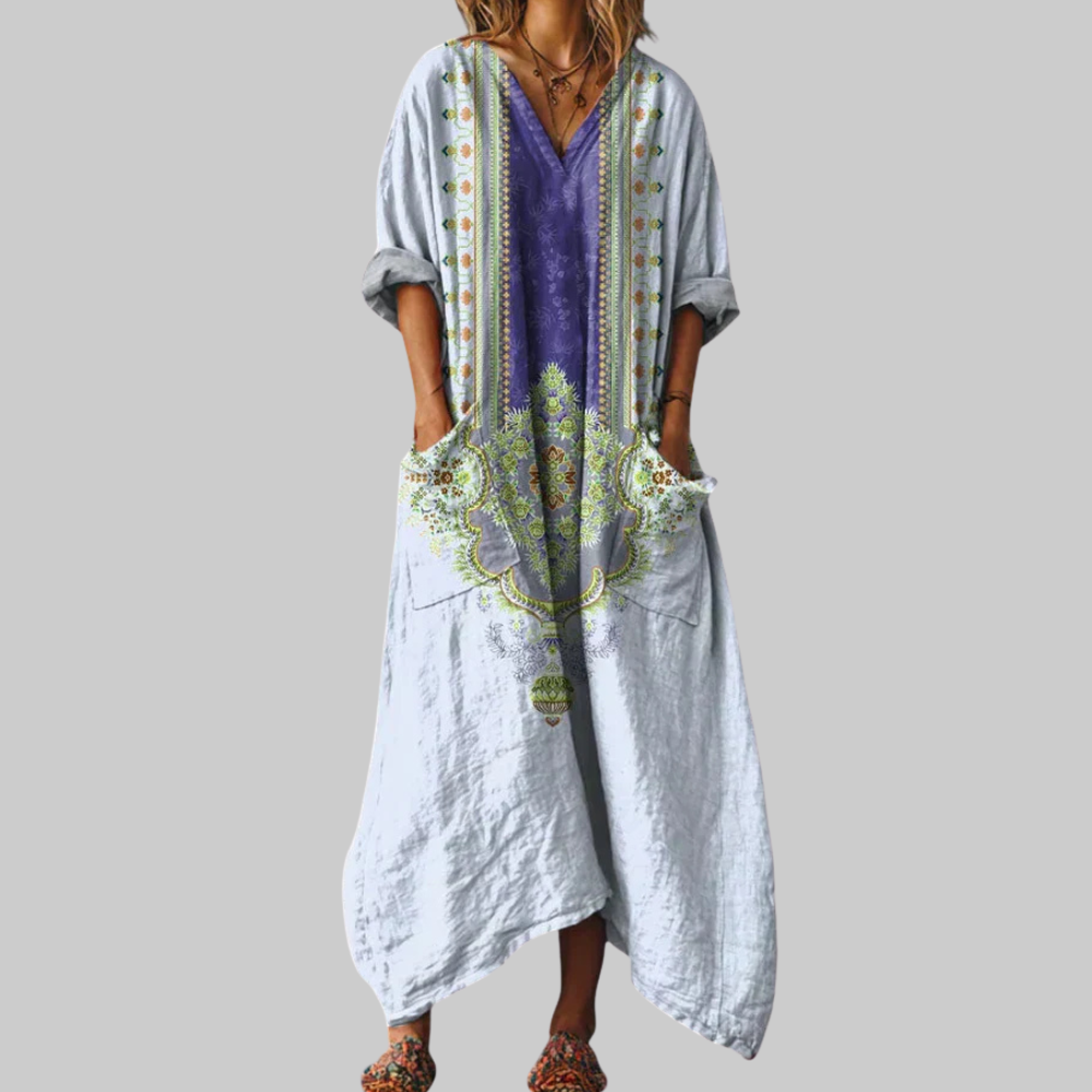 Lunie Abito Donna Elegante – Vestito Fluido Raffinato, Stile Versatile Casual Chic