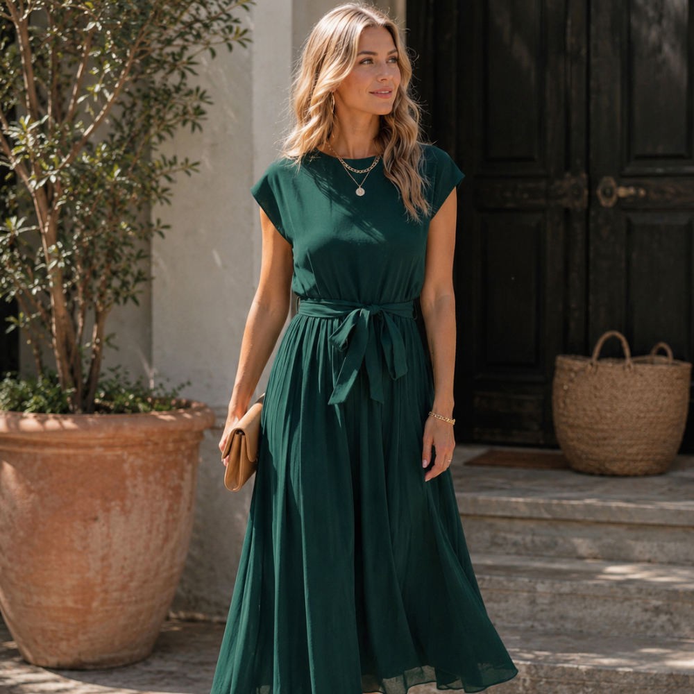 Digna Abito Donna Maxi Estivo – Vestito Fluido Leggero Elegante Casual Chic