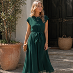 Digna Abito Donna Maxi Estivo – Vestito Fluido Leggero Elegante Casual Chic
