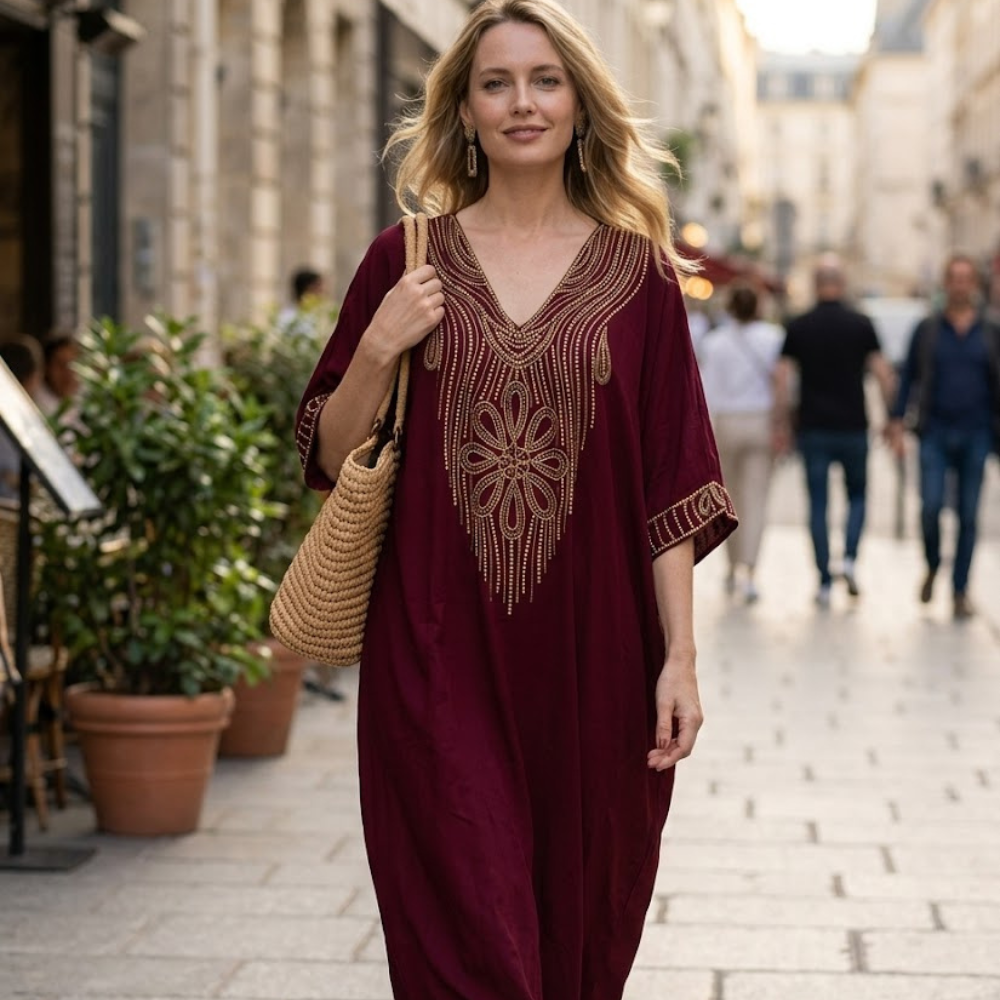 Isabella Caftano da Spiaggia Donna – Kimono Boho Elegante Copricostume Estivo