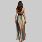 Alice Robe Femme Longue d'Été – Robe Sans Manches avec Jupe Fluide Élégante