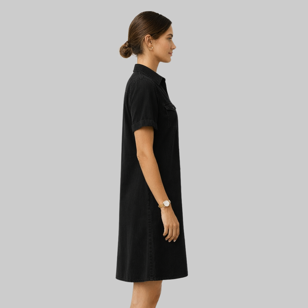 Emily Vestito Denim Donna – Taglio Flattering, Morbido & Stile Casual Elegante