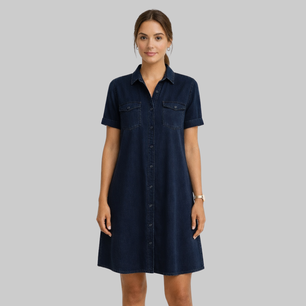 Emily Vestito Denim Donna – Taglio Flattering, Morbido & Stile Casual Elegante