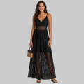 Billie Women's Elegant Summer Dress – Lace Dress with Thin Straps and Flattering Fit