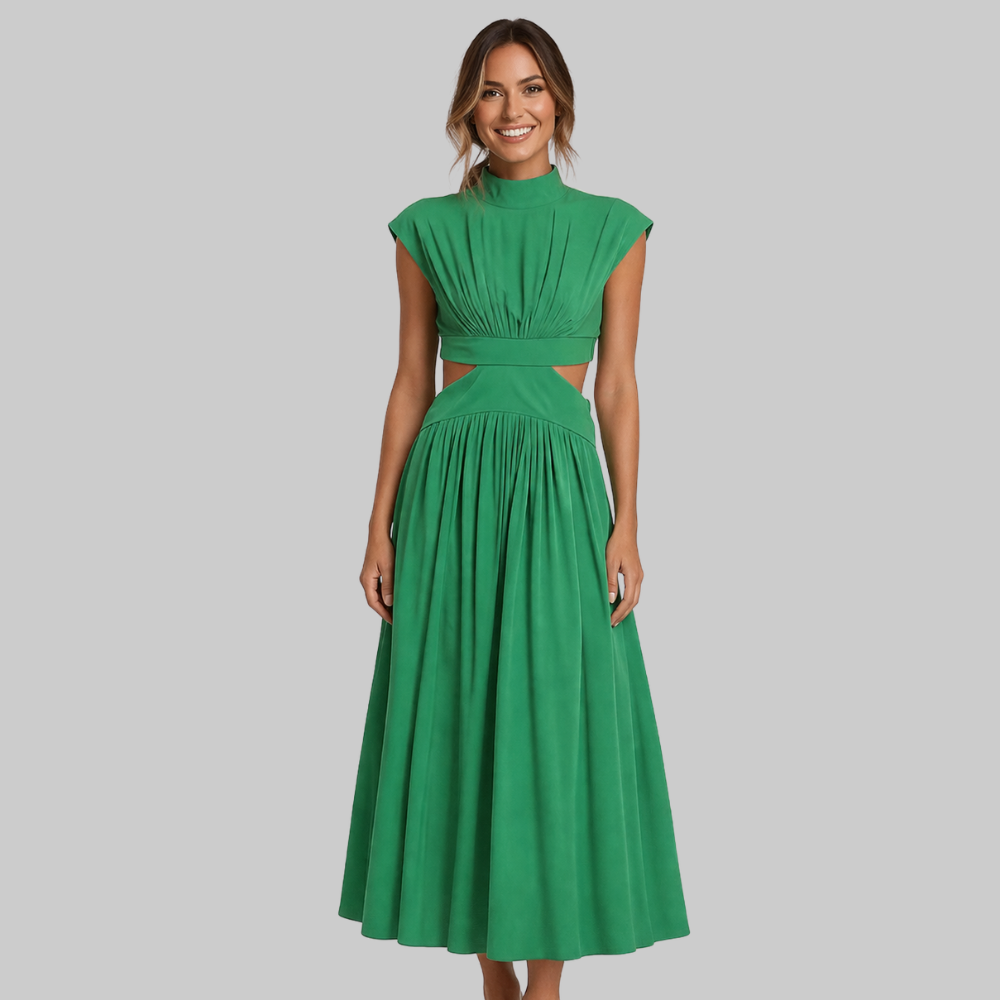 Pearl Abito Donna Lungo Elegante – Vestito Fluido da Sera con Taglio Raffinato