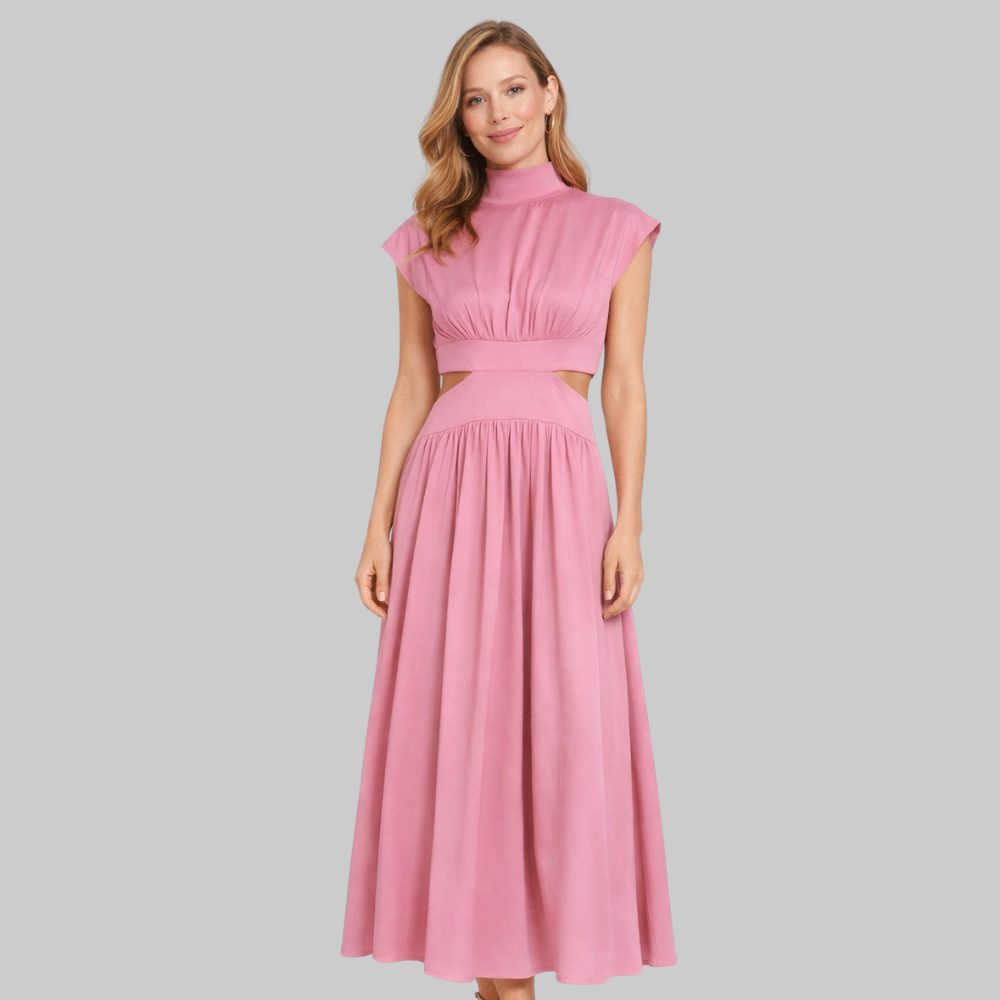 Pearl Abito Donna Lungo Elegante – Vestito Fluido da Sera con Taglio Raffinato