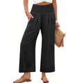 Camila Pantalon Palazzo Femme – Modèle Large Taille Haute avec Poches