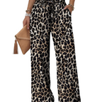 Delilah Pantaloni Wide Leg Donna – Modello Estivo con Coulisse, Volant e Tasche