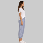 Fairy Pantaloni Donna a Righe – Pantaloni Estivi con Vita Elastico e Coulisse