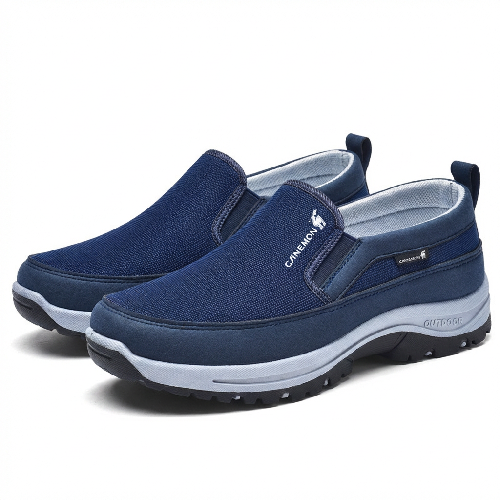 Marco Men's Slip-On Shoes – Comfortable Breathable Casual Sneakers Without Laces
