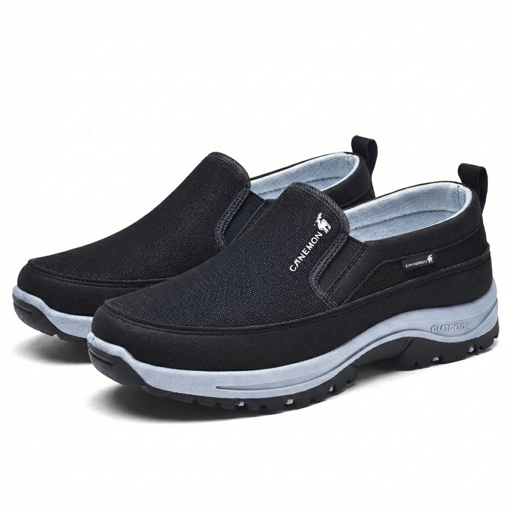 Marco Men's Slip-On Shoes – Comfortable Breathable Casual Sneakers Without Laces