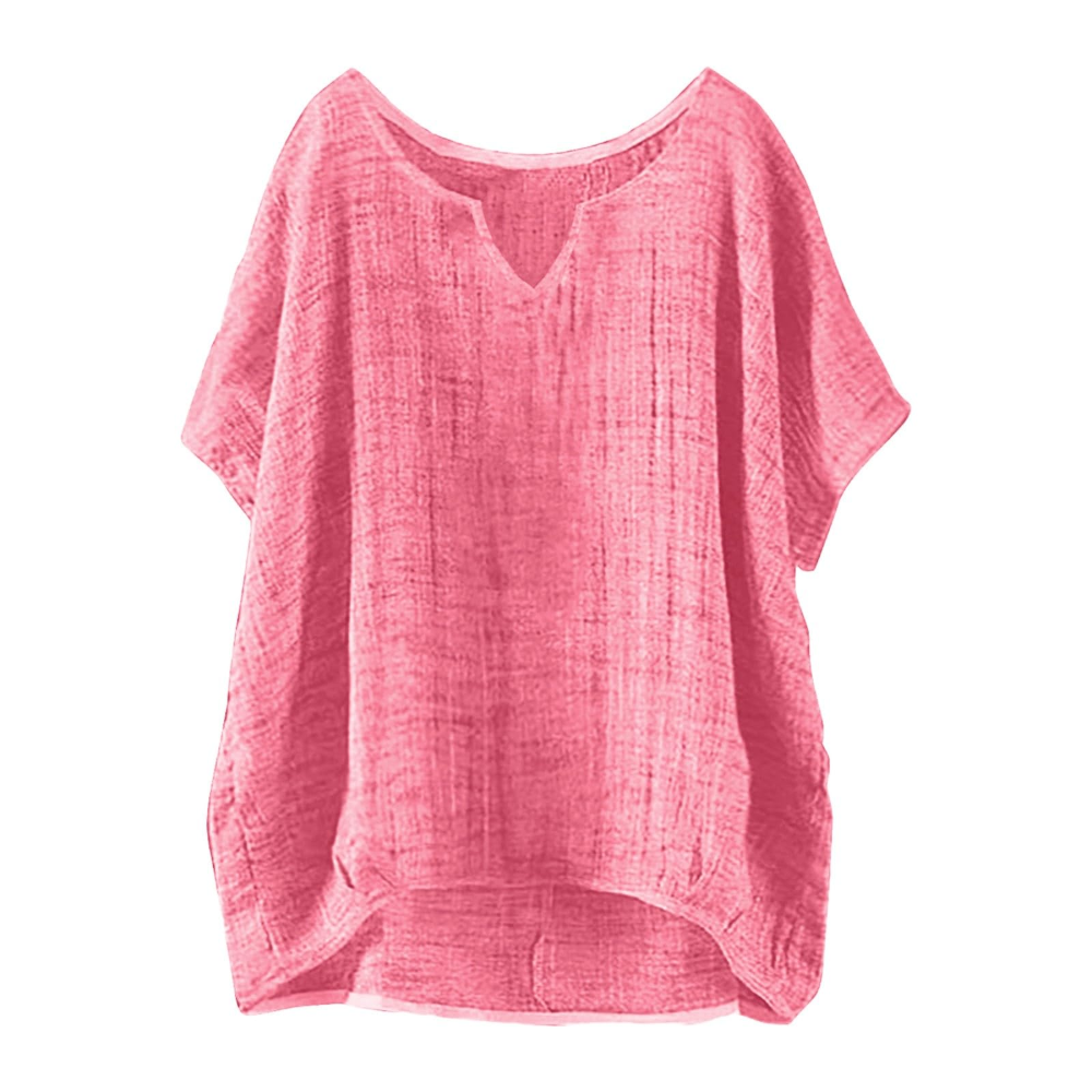 Clarissa Women's Summer T-Shirt – Crew Neck, Short Sleeves, and Relaxed Fit