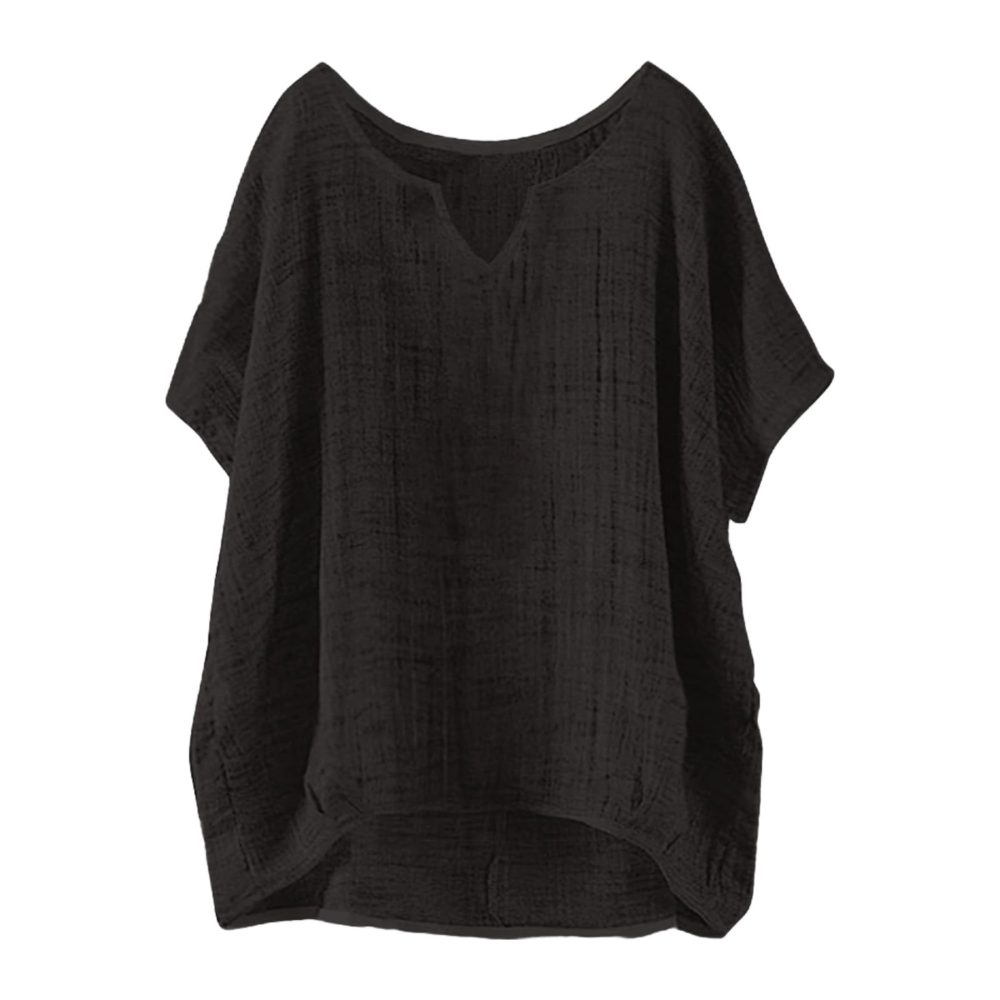 Clarissa Women's Summer T-Shirt – Crew Neck, Short Sleeves, and Relaxed Fit