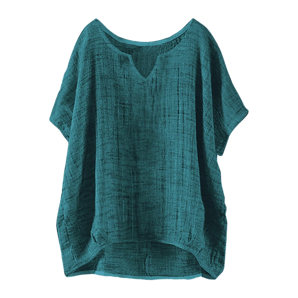 Clarissa Women's Summer T-Shirt – Crew Neck, Short Sleeves, and Relaxed Fit