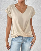 Natalie Camicetta Donna – Scollo a V, Senza Maniche, Leggera e Casual Estiva
