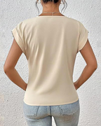 Natalie Camicetta Donna – Scollo a V, Senza Maniche, Leggera e Casual Estiva