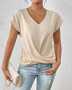 Natalie Camicetta Donna – Scollo a V, Senza Maniche, Leggera e Casual Estiva