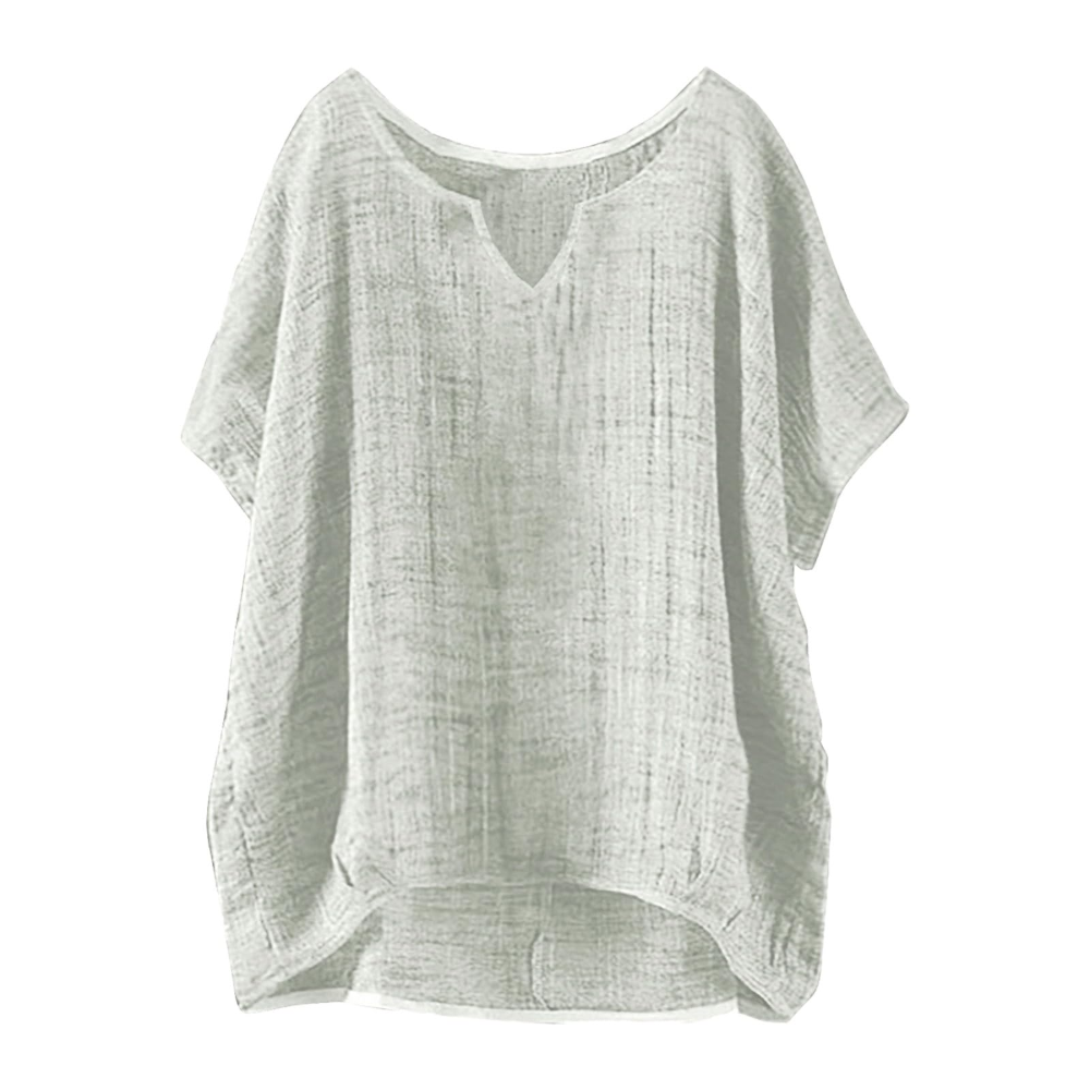 Clarissa Women's Summer T-Shirt – Crew Neck, Short Sleeves, and Relaxed Fit