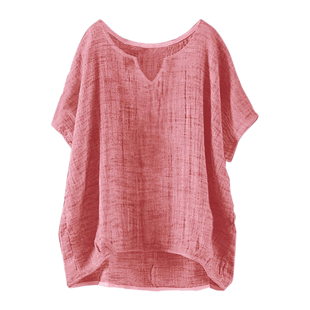 Clarissa Women's Summer T-Shirt – Crew Neck, Short Sleeves, and Relaxed Fit